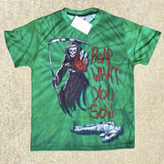 Street style skull short sleeve t-shirt