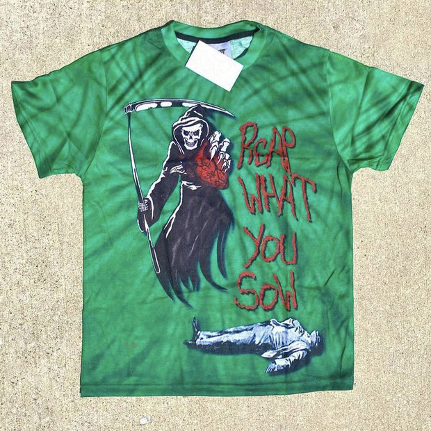 Street style skull short sleeve t-shirt