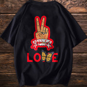 Tide brand print casual retro street T-shirt