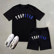 Casual Trapstar Print T-Shirt Shorts Two Piece Set