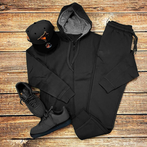 Crocodile print contrast cardigan hoodie trousers suit