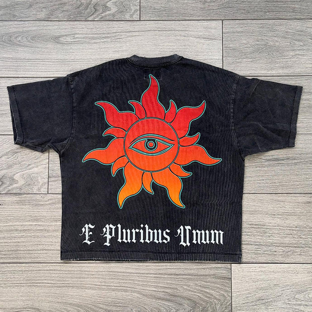 Casual Oversized Printed Short Sleeve T-Shirt