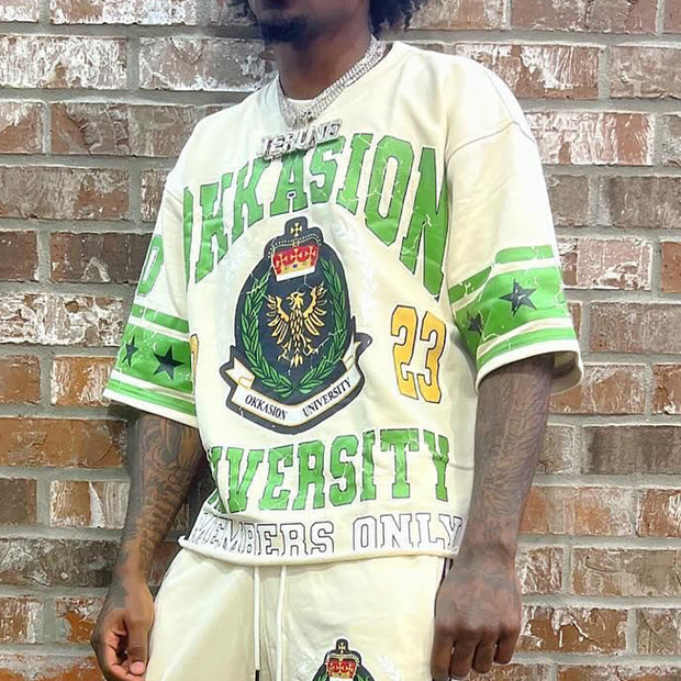 Personalized University Print Short Sleeve T-Shirt