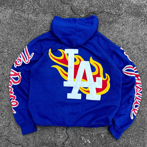 Oversized lettering hoodie