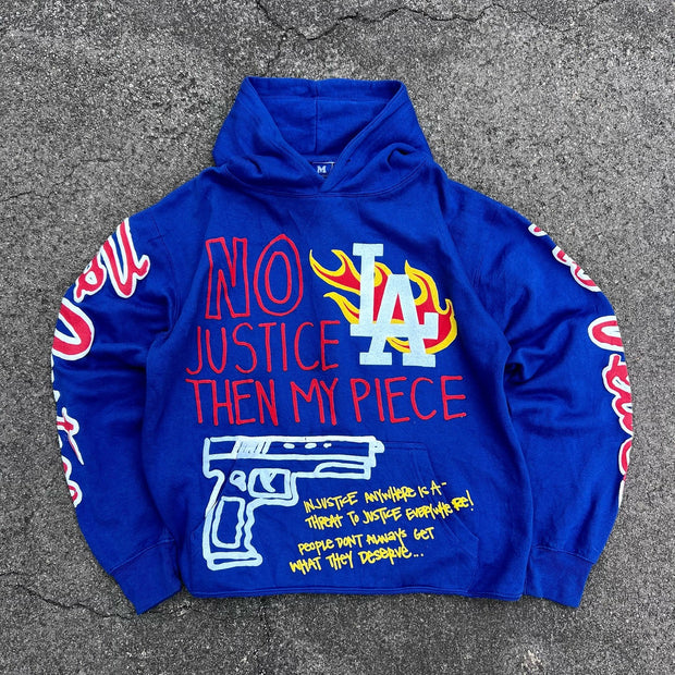 Oversized lettering hoodie