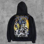 American Football Team Player Print Long Sleeve Hoodies