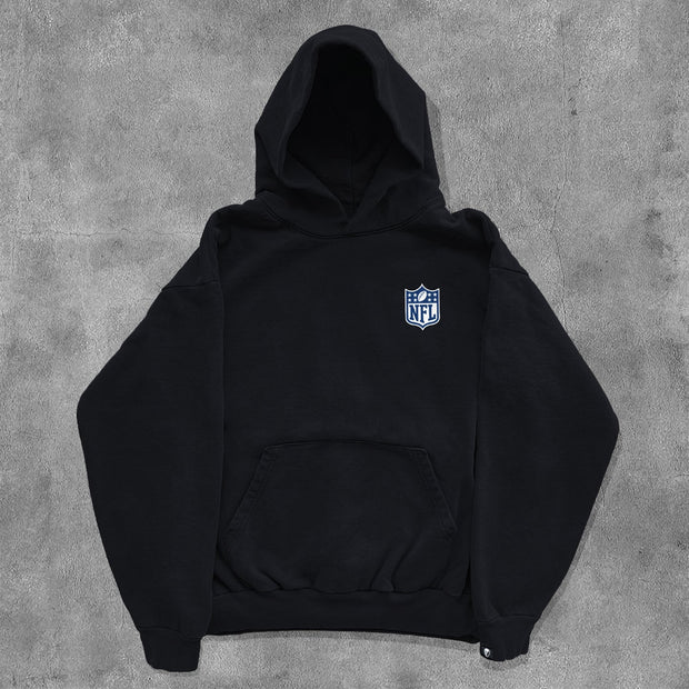 American Football Team Player Print Long Sleeve Hoodies