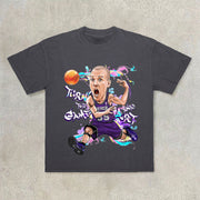 Hip-hop fashion brand basketball short-sleeved T-shirt