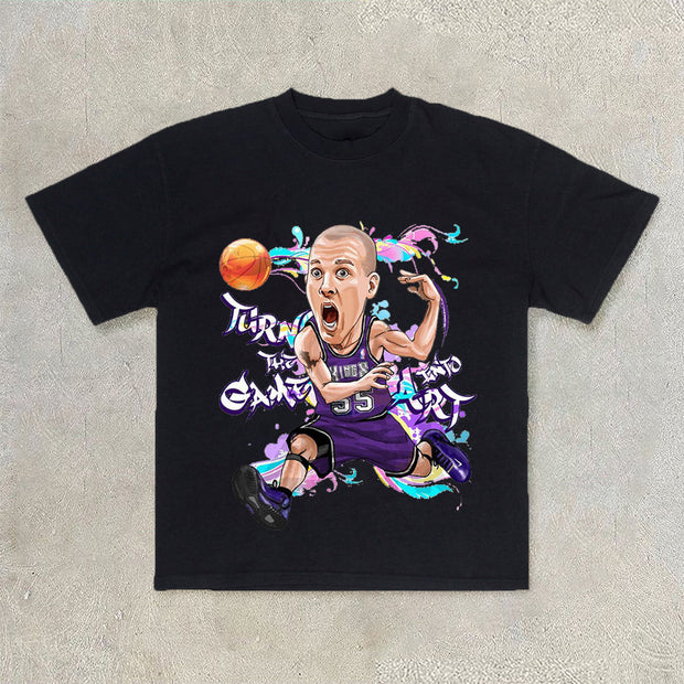 Hip-hop fashion brand basketball short-sleeved T-shirt