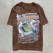 Trendy Brand Print Casual Retro Short Sleeve T-Shirt