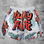 Tide brand carp pattern casual sports shorts