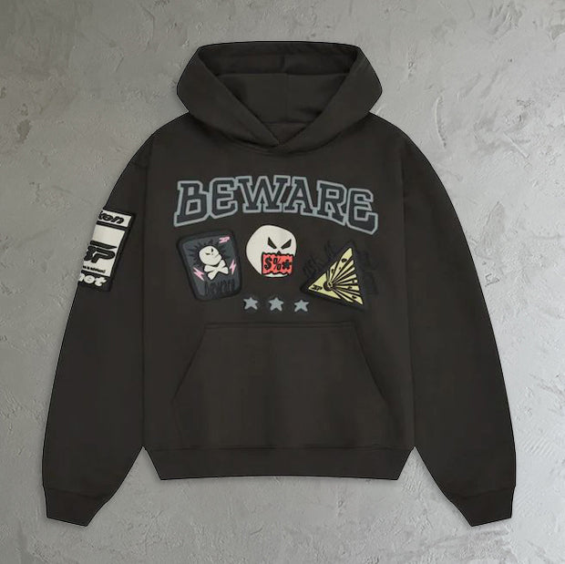 Retro Hip Hop Casual Fashion Hoodie