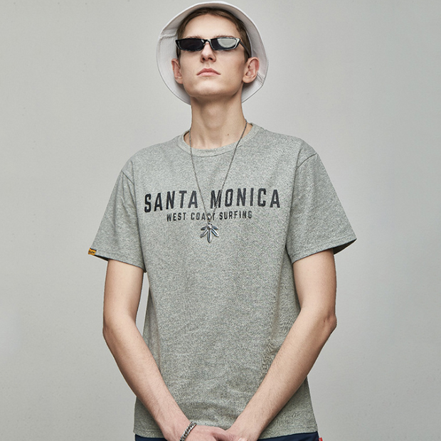 Fun digital printing casual couple short-sleeved T-shirt