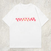 Patchwork Square Flower Graphic Tee