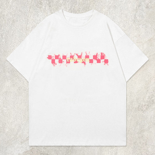 Patchwork Square Flower Graphic Tee