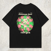 Patchwork Square Flower Graphic Tee