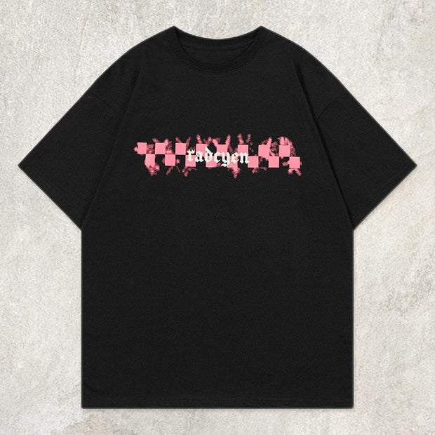 Patchwork Square Flower Graphic Tee