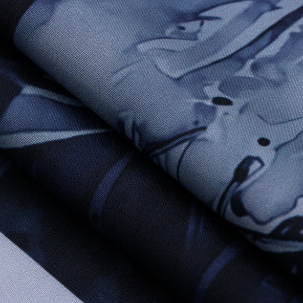 Beach Street Short Sleeve Print Vintage Shorts Shirt Set