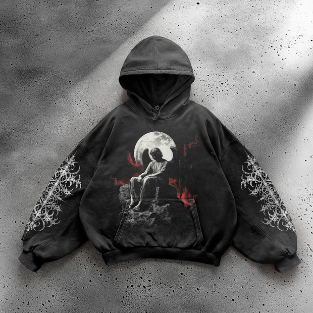 Vintage Angel Custom Graphic Hoodie