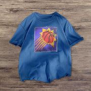 Sports print fashion street style T-shirt