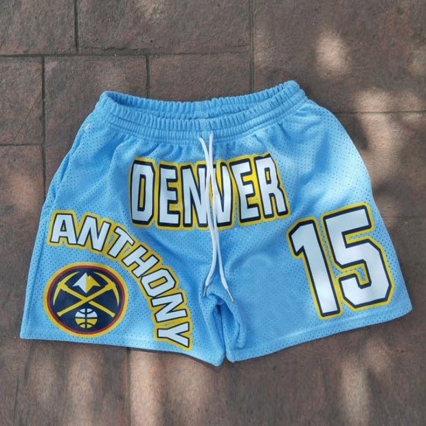 Personalized fashion print loose shorts