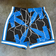 Street fashion brand personality printed sports shorts