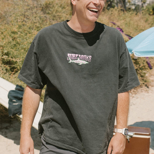 Trendy Resort Style Casual Round Neck Loose Printed T-Shirt