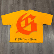 Fashion Godspeed Print Short Sleeve T-Shirt