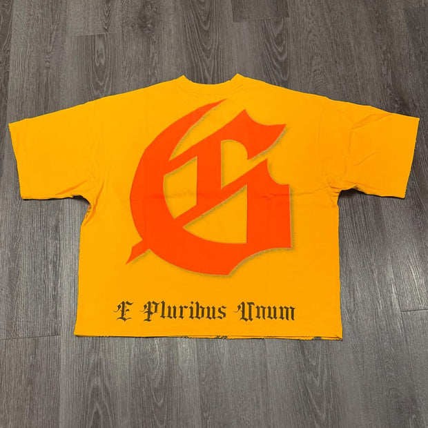 Fashion Godspeed Print Short Sleeve T-Shirt