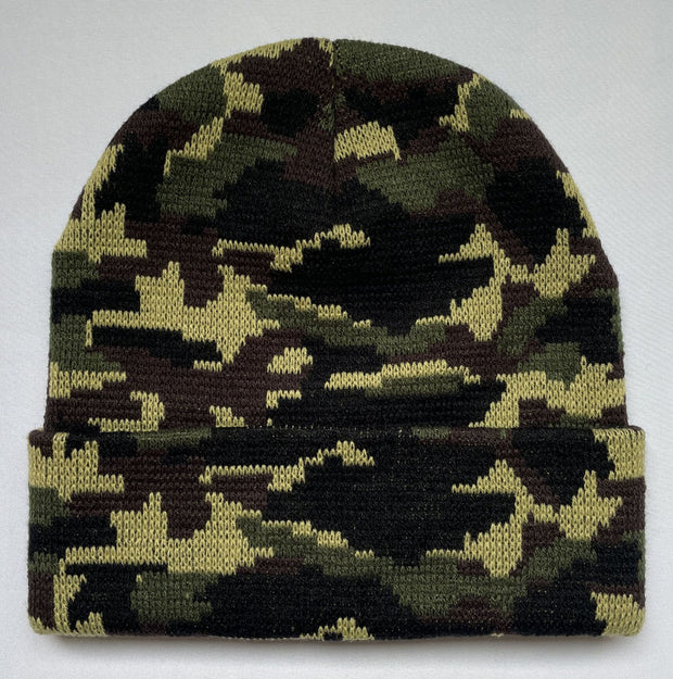 Camouflage knitted hat