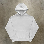 Peace In Faith Print Long Sleeve Hoodies