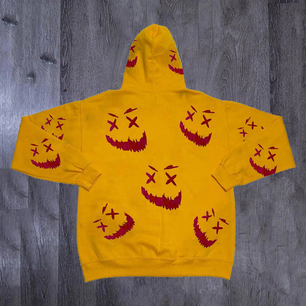 Casual Fashion Smiley Print Long Sleeve Hoodie