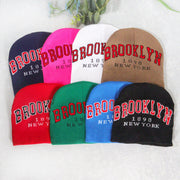 Woolen hat English letter knitted hat men and women warm hat