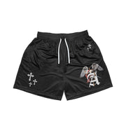 Stylish Retro Cross Angel Stretch Shorts