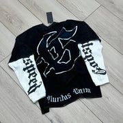 godspeed fake two piece skull sweatshirt