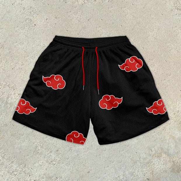 Casual printed track shorts