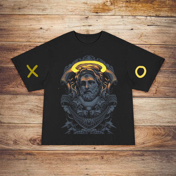 Retro fashion round neck short sleeve T-shirt