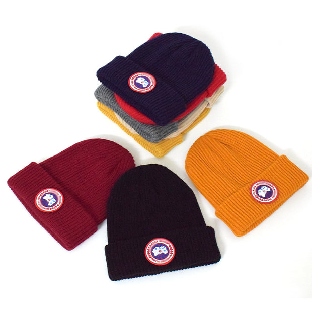 Outdoor warm hat sports cap lengthened thick knitted hat