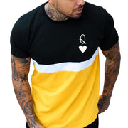 Casual round neck short sleeve printed pullover men's T-shirt