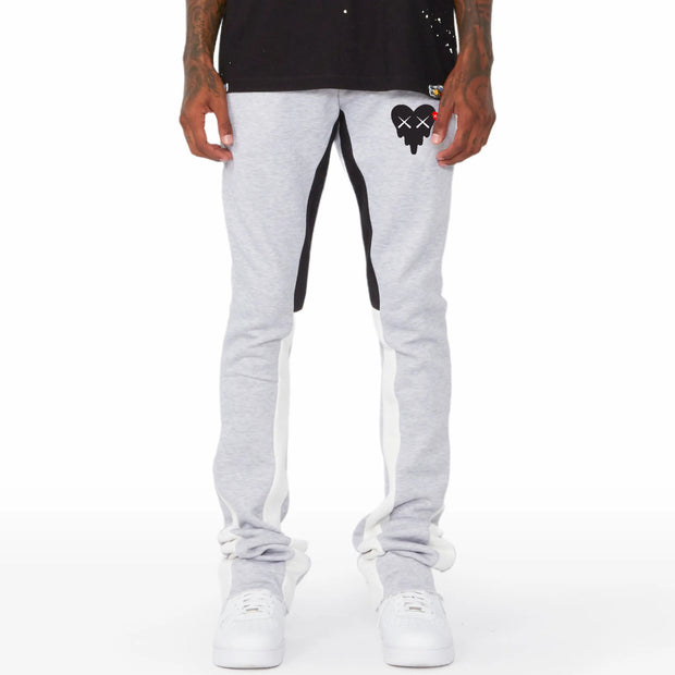 Funny Hearts Print Pocket Flared Trousers