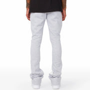 Funny Hearts Print Pocket Flared Trousers