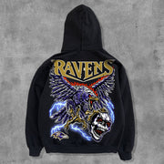 Personalized American Football Team Print Long Sleeve Hoodies