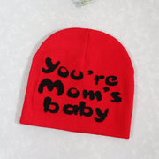 Knitted pullover English letter Y2K jacquard men's and women's hats