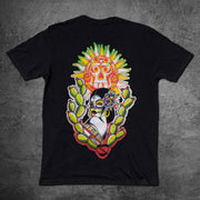 Casual Print Crew Neck Vintage T-Shirt