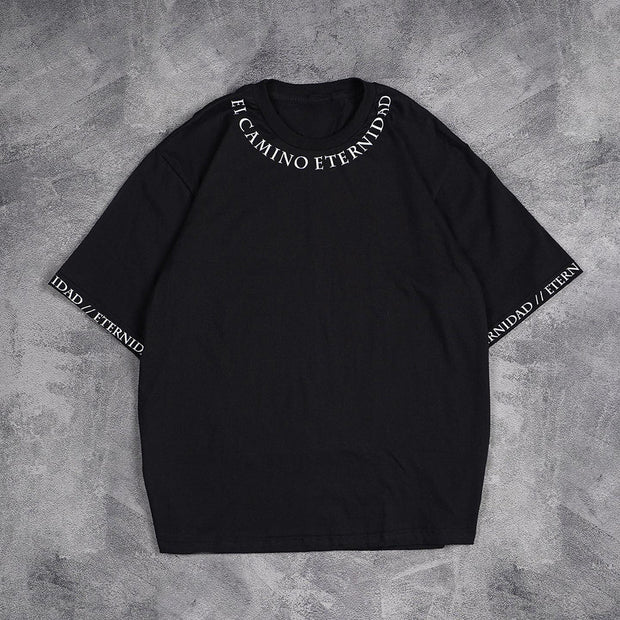 Street Letter Print Short Sleeve T-Shirt