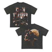 Vintage Hip Hop Print Street Short Sleeve T-Shirt