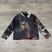 Personalized Sports Player Print Long Sleeve Zipped Jacket