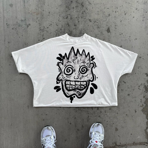 Fashionable and personalized college style loose T-shirt