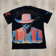 godspeed print crew neck T-shirt