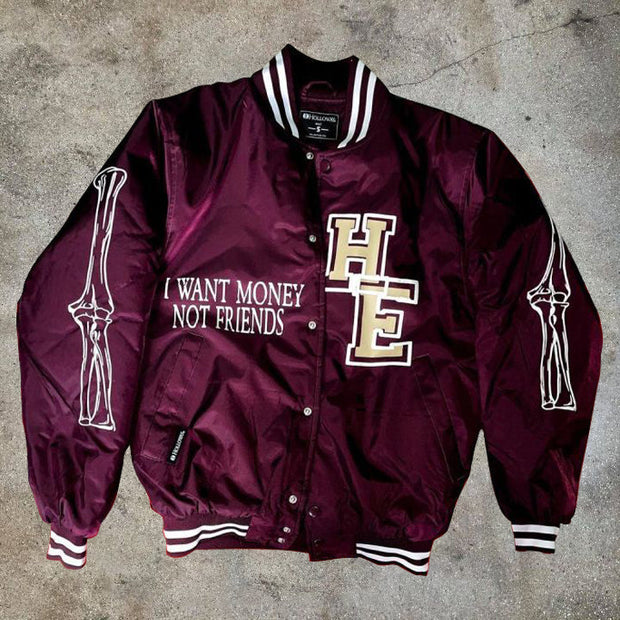 Street casual retro personality pattern jacket
